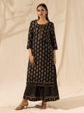 Likha Black Printed Kurta Palazzo Dupatta LIKSKD20 (Set of 3) - M