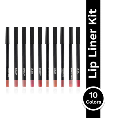 PAC Studio 24H Lip Liner Kit Bridal - 24H Comfortable Wear, Highly Pigmented, Waterproof & Smudgeproof
