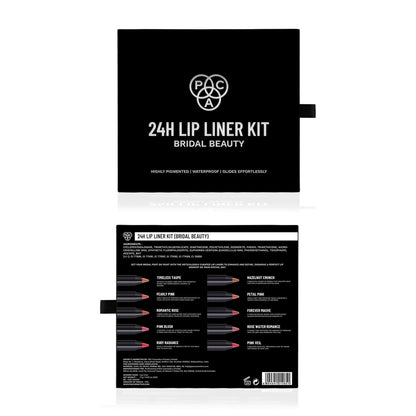 PAC Studio 24H Lip Liner Kit Bridal - 24H Comfortable Wear, Highly Pigmented, Waterproof & Smudgeproof