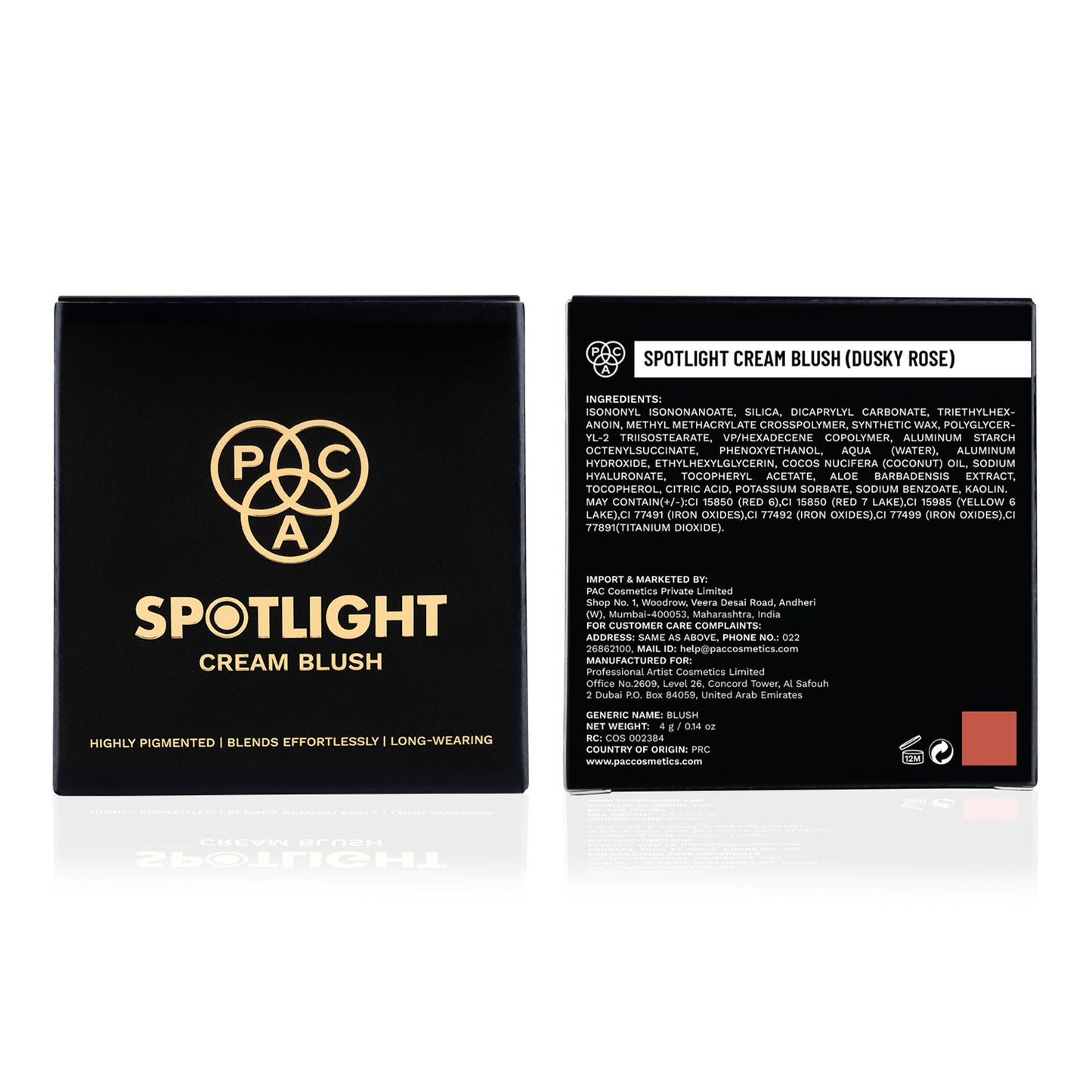 PAC Studio Spotlight Cream Blush - Dusky Rose