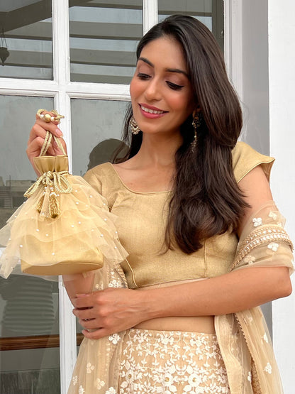 Masq Embellished Potli Clutch