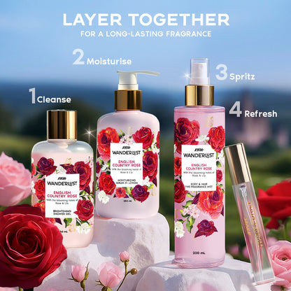 Wanderlust Shower Gels - English Country Rose