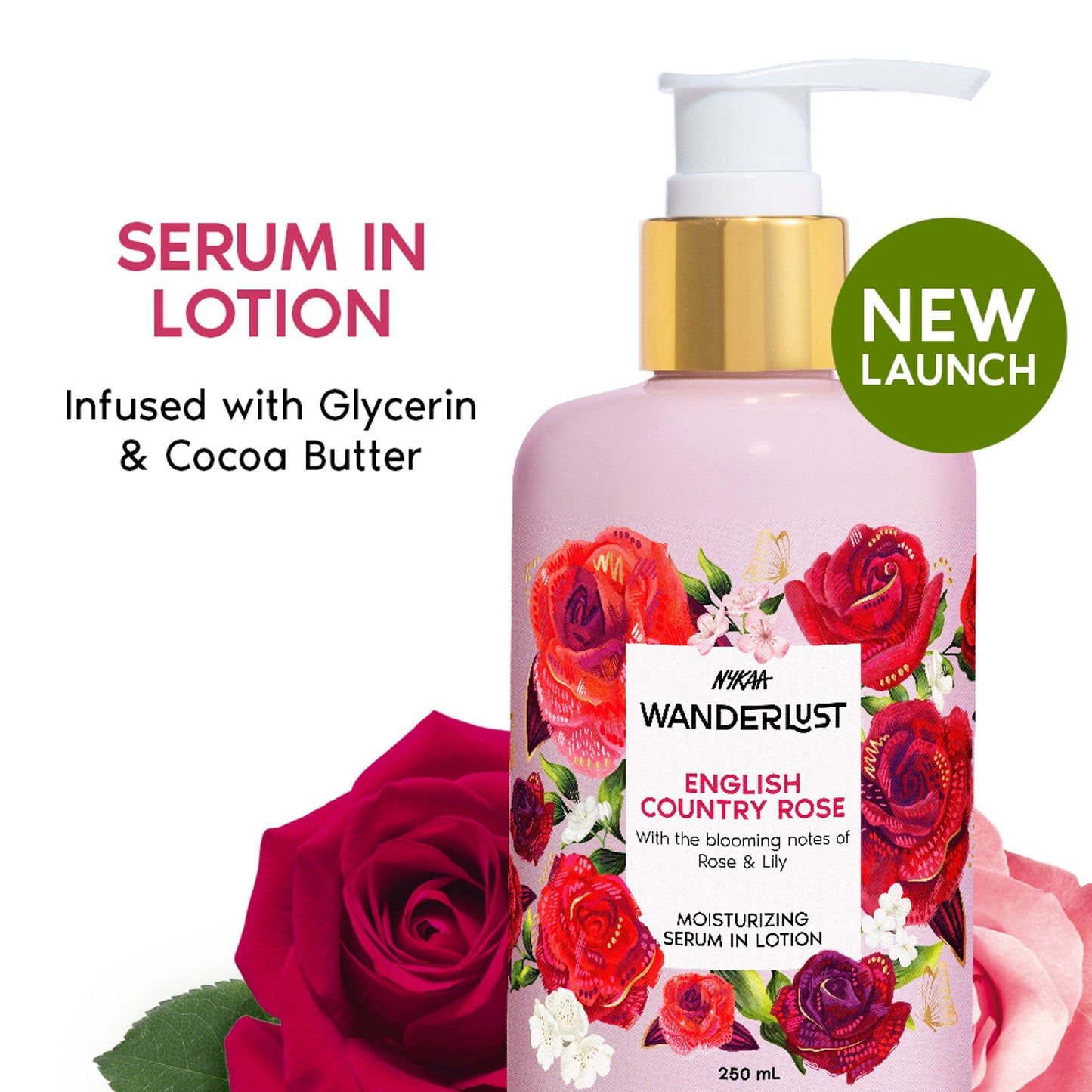 Wanderlust Moisturizing Body Lotion - English Country Rose