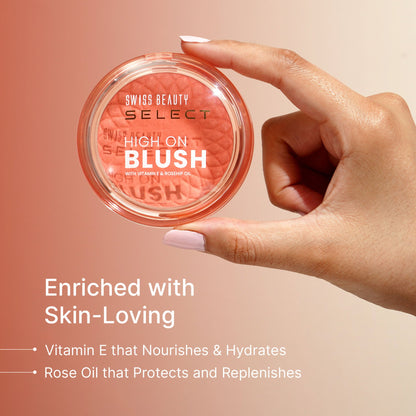 Swiss Beauty Select High On Blush - Soft Pink