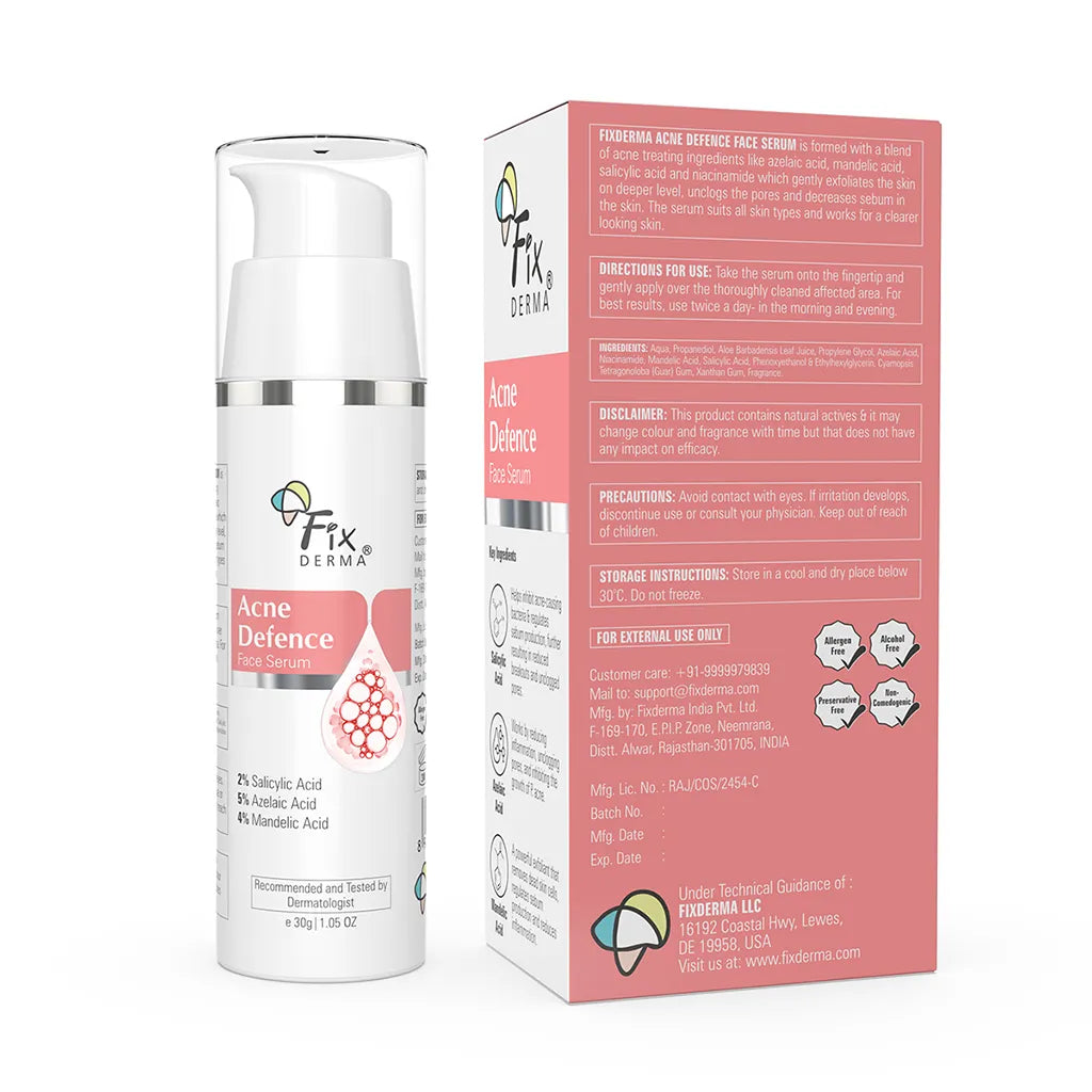 Fixderma Acne Defence Face Serum - 30 gms