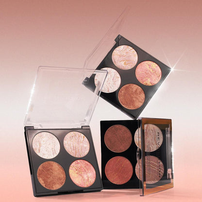 Makeup Revolution Highlighter Cheek Kit - Take A Breather