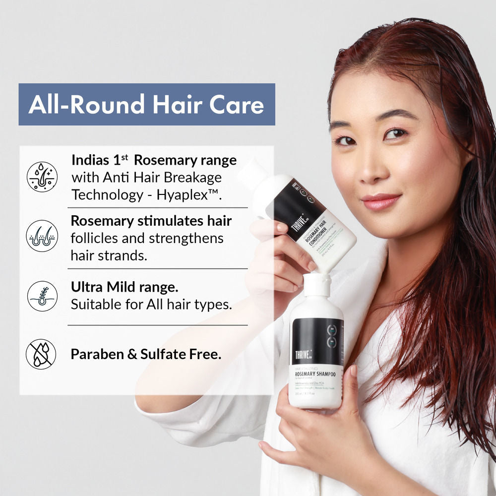 ThriveCo Rosemary Hair Growth Trio Serum, Shampoo & Conditioner