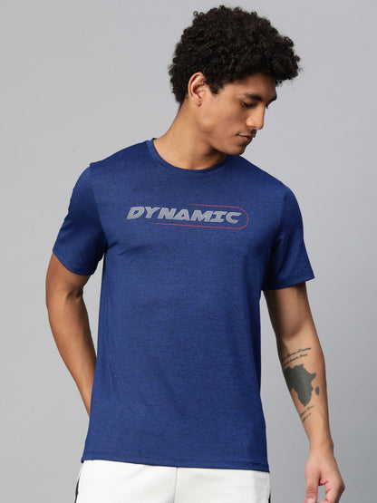 Alcis Typography Printed Anti Static Slim Fit T-shirt