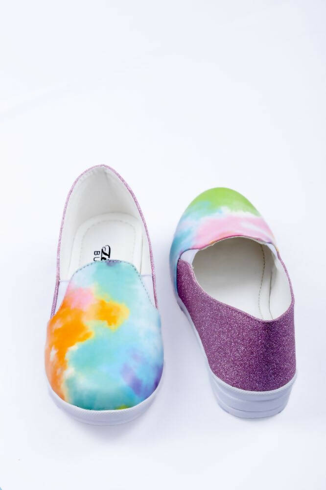 Tiny Bugs Multi Color Girls Prited Flat Causal Wear Ballerinas