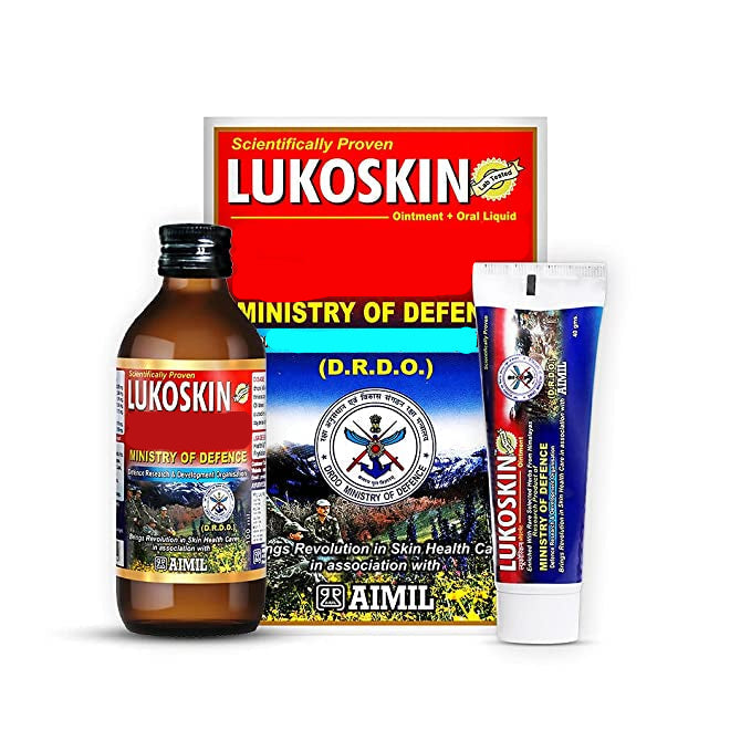 Lukoskin Herbal Ointment & Liquid Combo