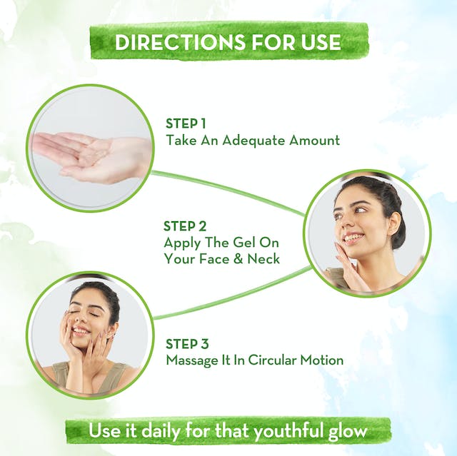 Mamaearth Aloe Ashwagandha Gel For Youthful Glow - 300 ml