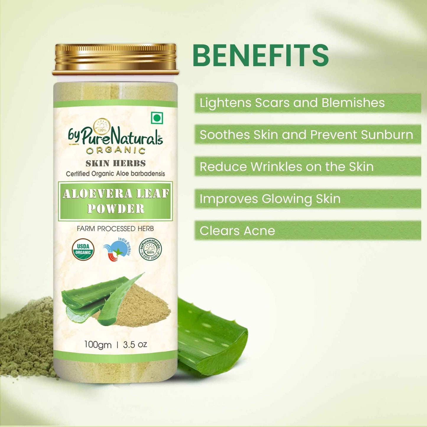 byPureNaturals Organic Aloevera Powder