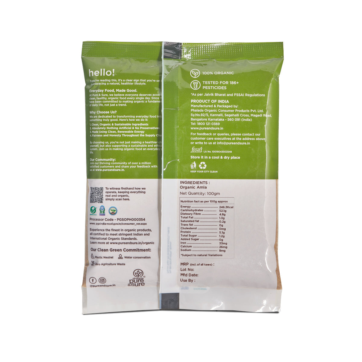 Pure & Sure Organic Amla Powder