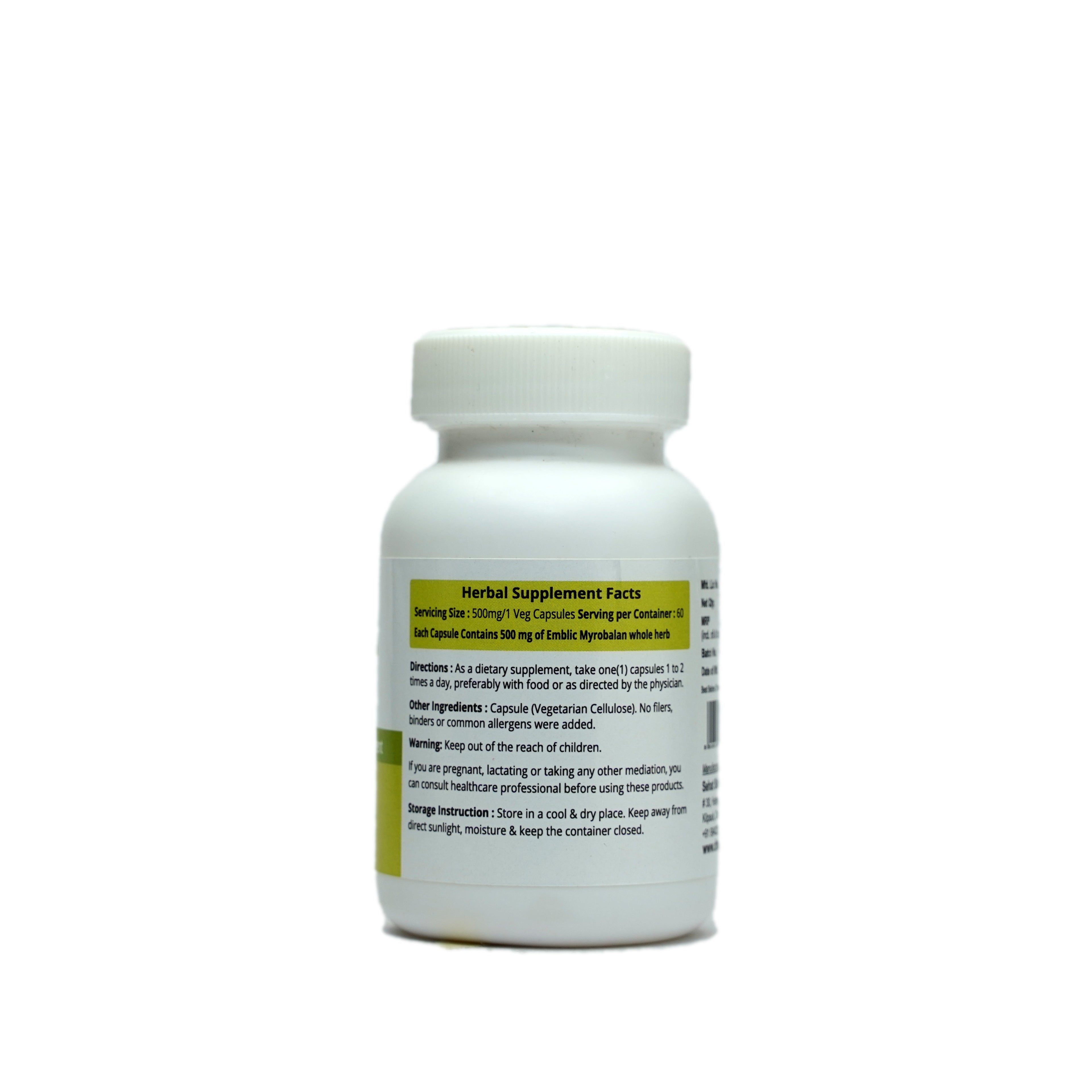 Dr. Talat's Amla - Natural Vitamin-C Supplement - 60 caps