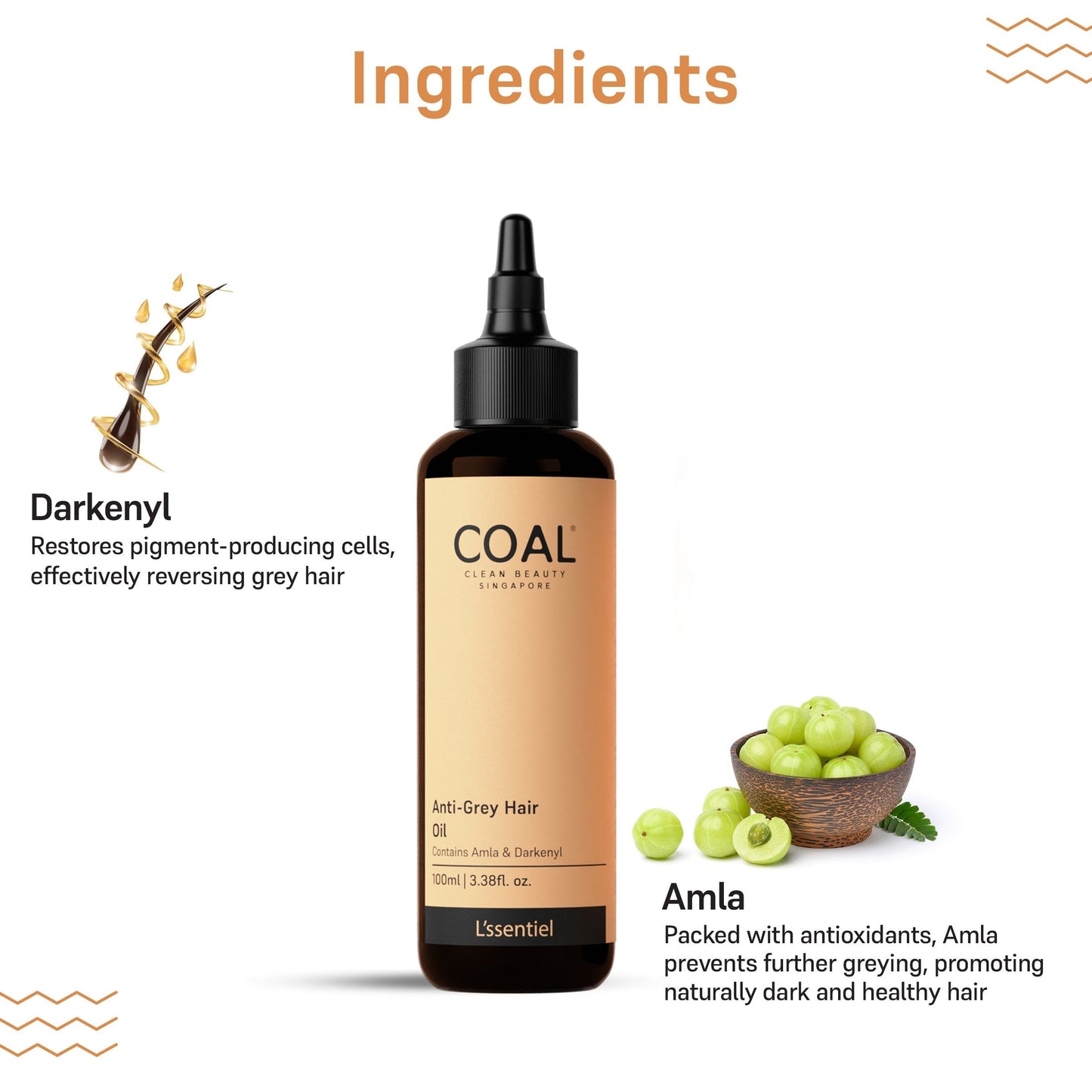 COAL Clean Beauty Anti-Grey Hair Oil - 100 ml