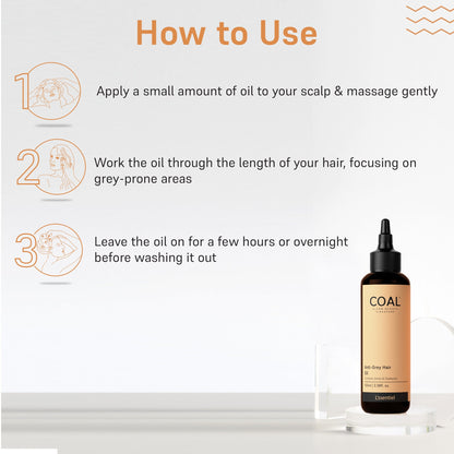COAL Clean Beauty Anti-Grey Hair Oil - 100 ml