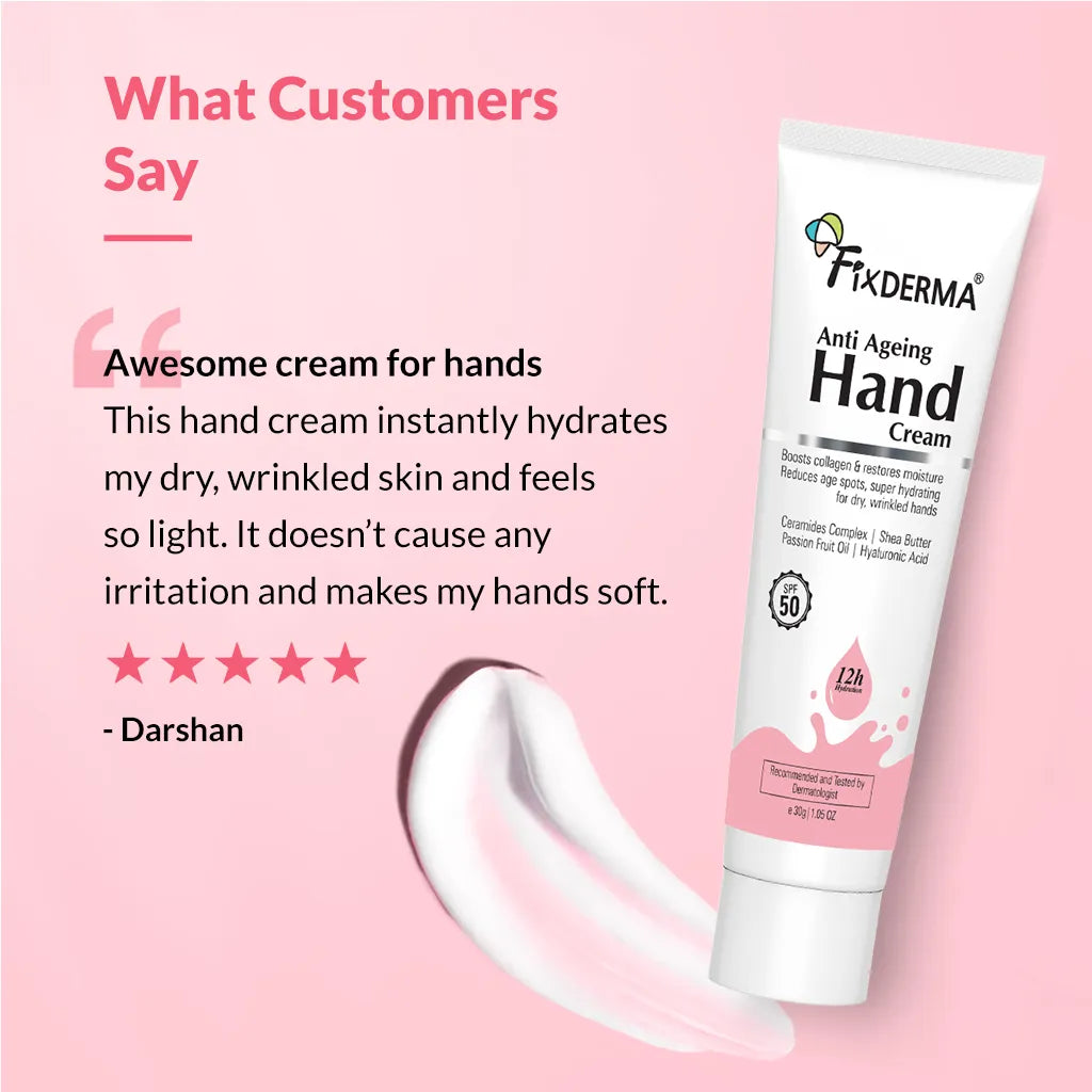 Fixderma Anti Ageing Hand Cream - 30 gms
