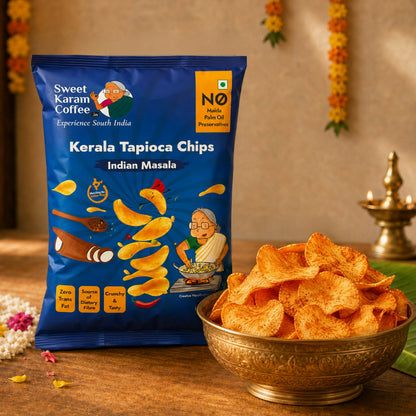 Sweet Karam Coffee Indian Masala Tapioca Chips