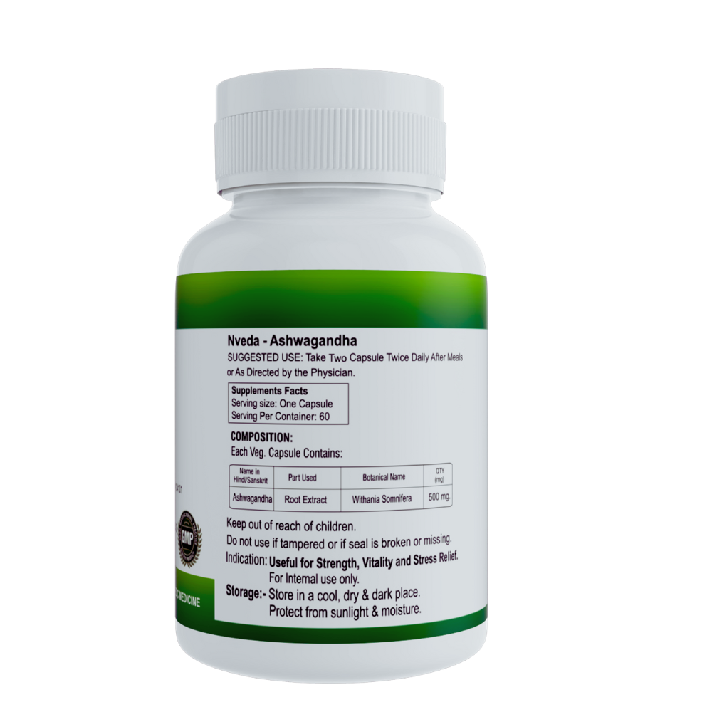 Nveda Ashwagandha - 60 Veg Capsules