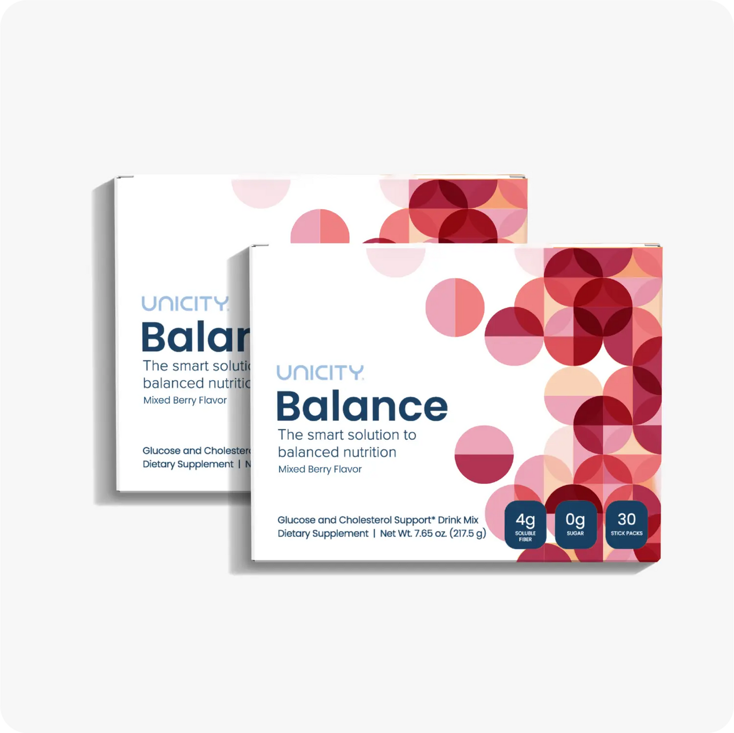 Unicity Balance Glucose & Cholesterol Support Drink Mix – Mixed Berry (30 Stick Packs)