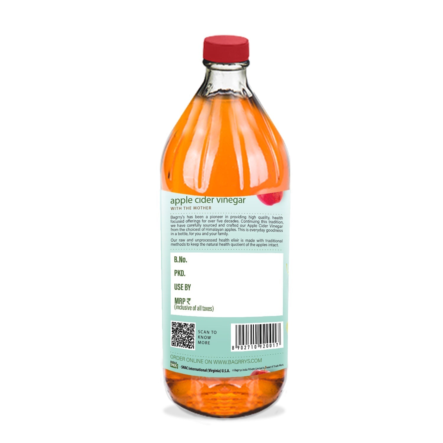 Bagrry's Apple Cider Vinegar - with the 'Mother'