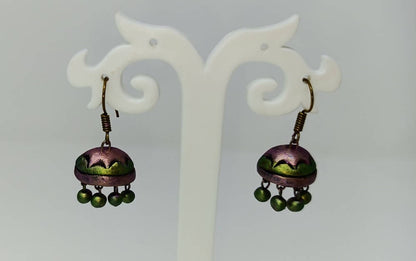 Terracotta Boho Style Jhumkas