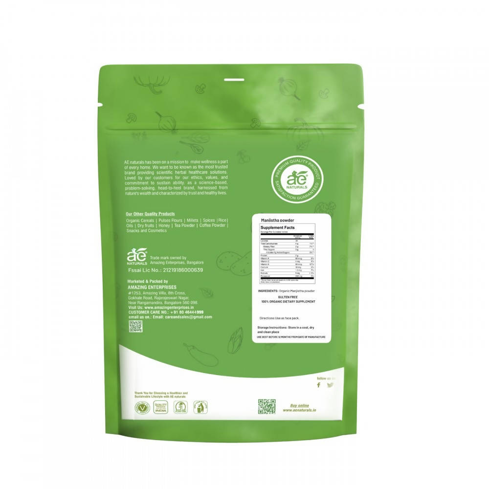 AE Naturals Pure Manjistha Powder – Herbal Care for Skin & Hair