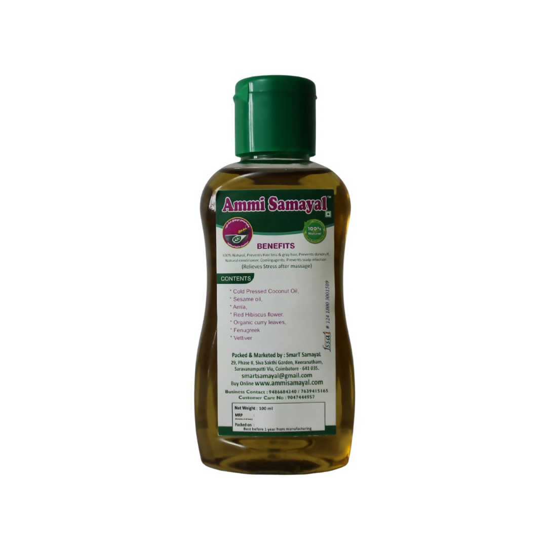 Ammi Samayal Organic Hibiscus and Curry Leaf Hair Oil