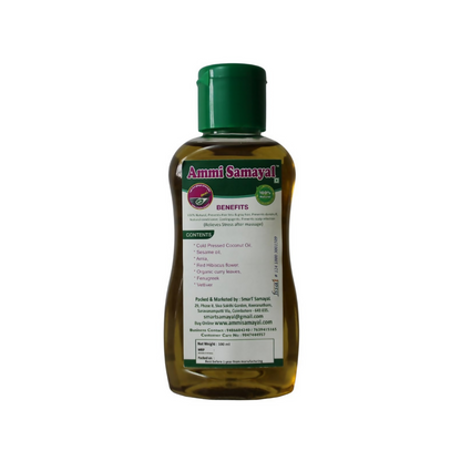 Ammi Samayal Organic Hibiscus and Curry Leaf Hair Oil