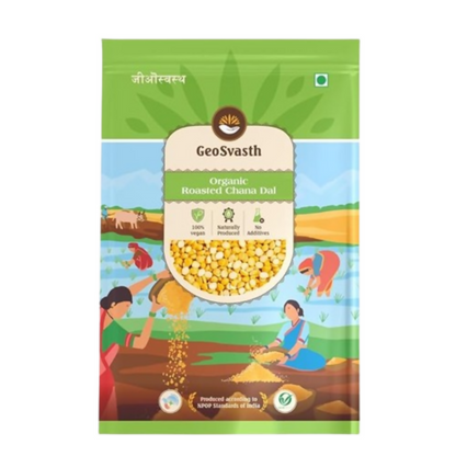 GeoSvasth Organic Roasted Chana Dal