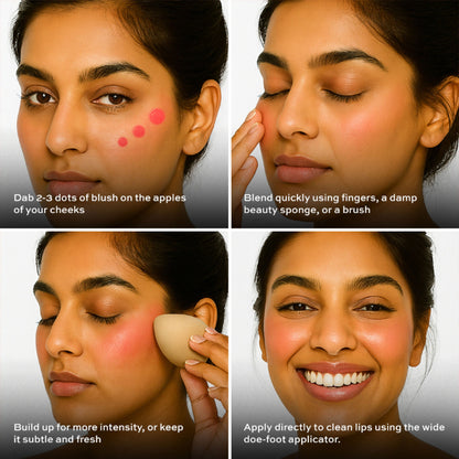 Makeup Revolution Superdewy Liquid Blusher - Ultra Pigmented-Dewy & Radiant Formula You Had Me At First Blush - You Got Me Blushing