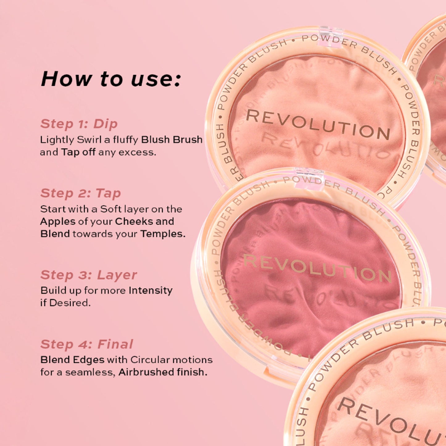 Makeup Revolution Blusher Reloaded - Pink Lady