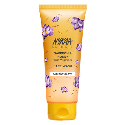 Nykaa Anti-Acne Face Wash With Salicylic Acid, Tea Tree & Neem - For Oily & Acne Prone Skin - Vitamin C Saffron Honey