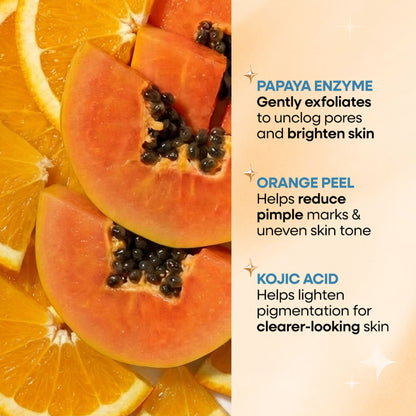 Nykaa Anti-Acne Face Wash With Salicylic Acid, Tea Tree & Neem - For Oily & Acne Prone Skin - Kojic Acid Papaya Enzyme Orange Peel