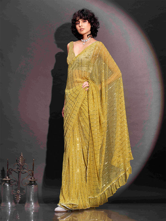 Tikhi Imli Embellished Ready to Wear Saree
