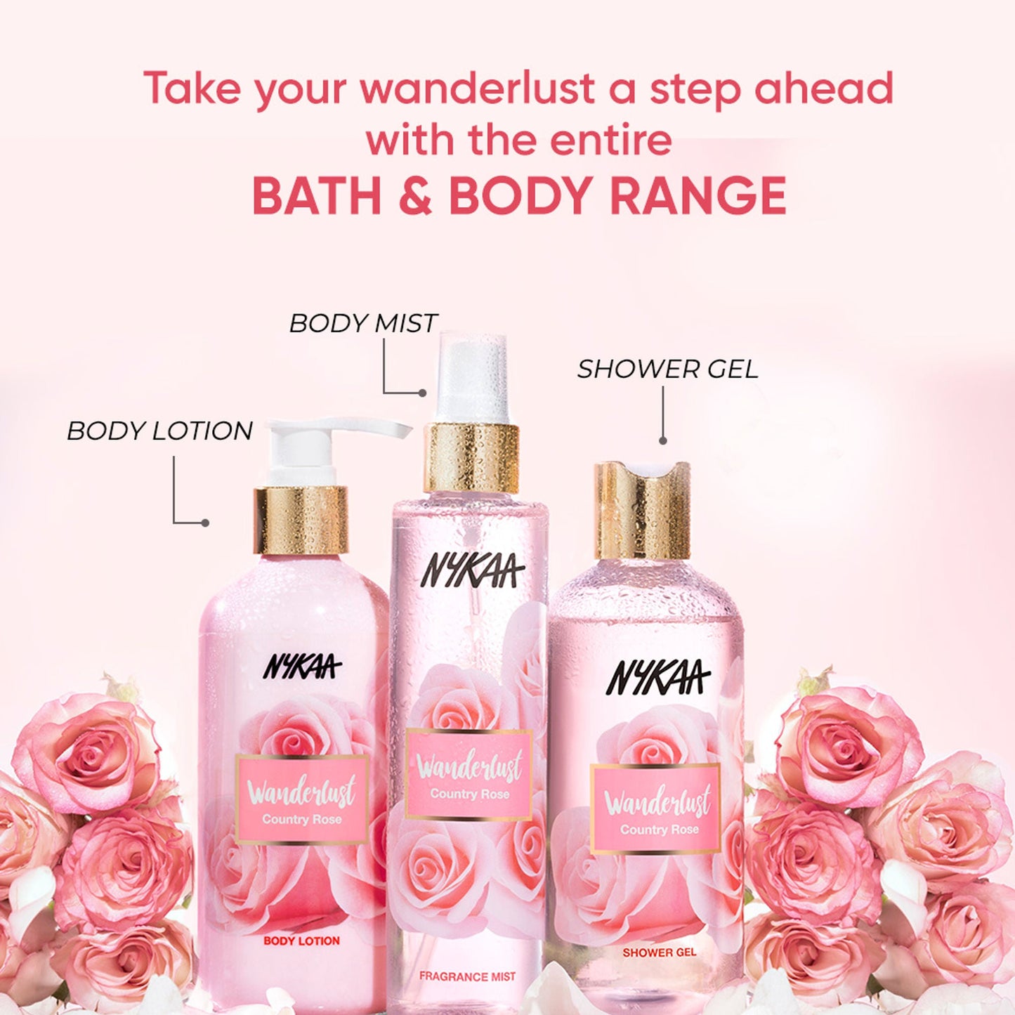 Wanderlust Fragrance Mist For Her - Country Rose