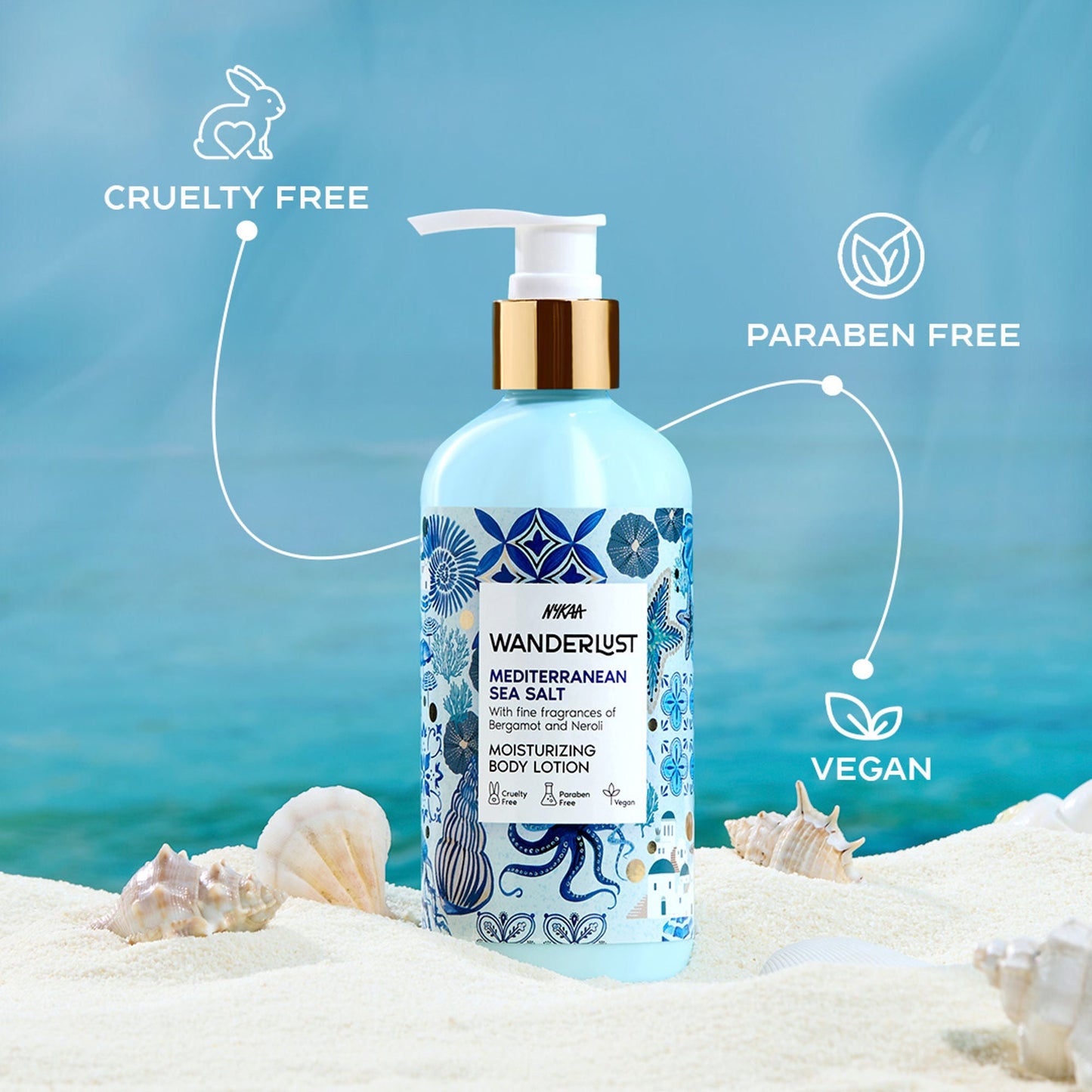 Wanderlust Moisturizing Body Lotion - Mediterranean-Sea-Salt
