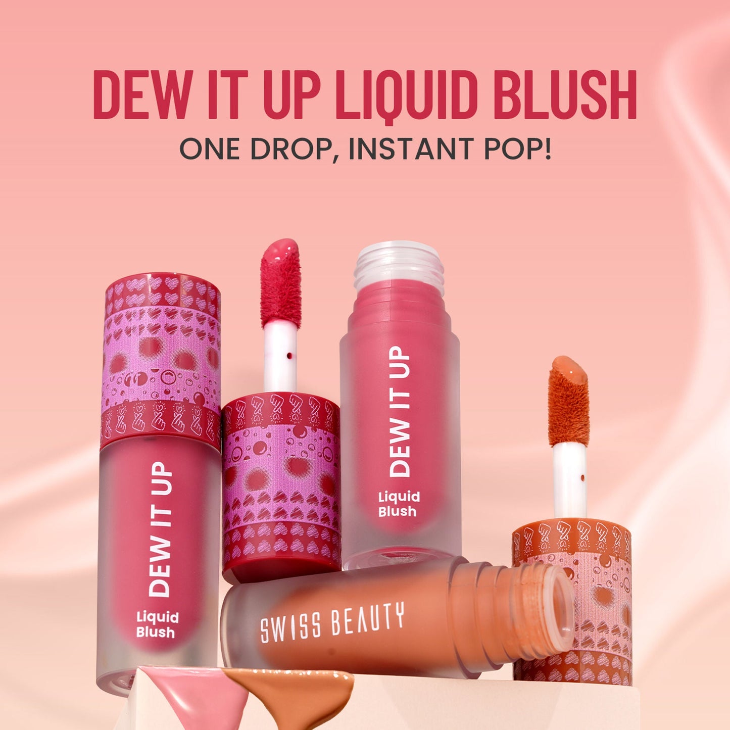 Swiss Beauty Dew It Up Liquid Blush - Cameo