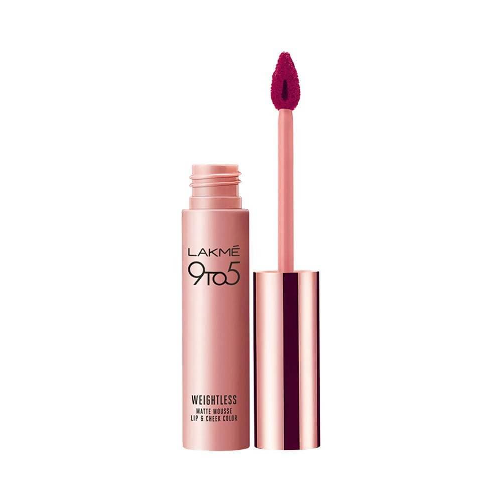Lakme 9 To 5 Weightless Matte Mouse Lip & Cheek Color  Pink Lace - 9 gms
