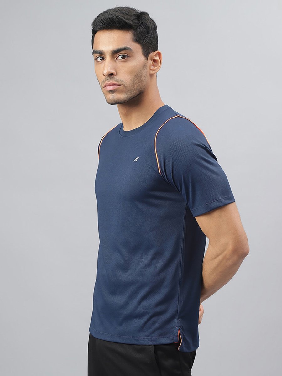 Alcis Round Neck Slim Fit Anti-Static T-Shirt