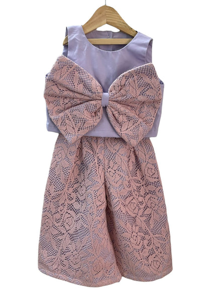 ArthLife Lavender And Pink Bow Co-Ord Set