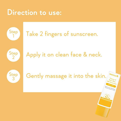 Wishcare Vitamin C Pure Glow Milk Sunscreen SPF 50