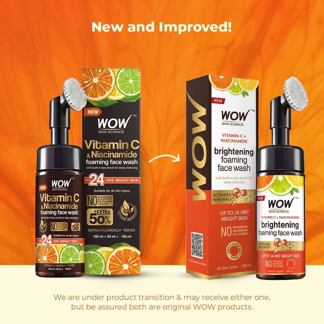 Wow Skin Science Brightening Vitamin C Foaming Face Wash - 150 ml