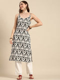 Sangria Abstract Printed Pure Cotton Kurta