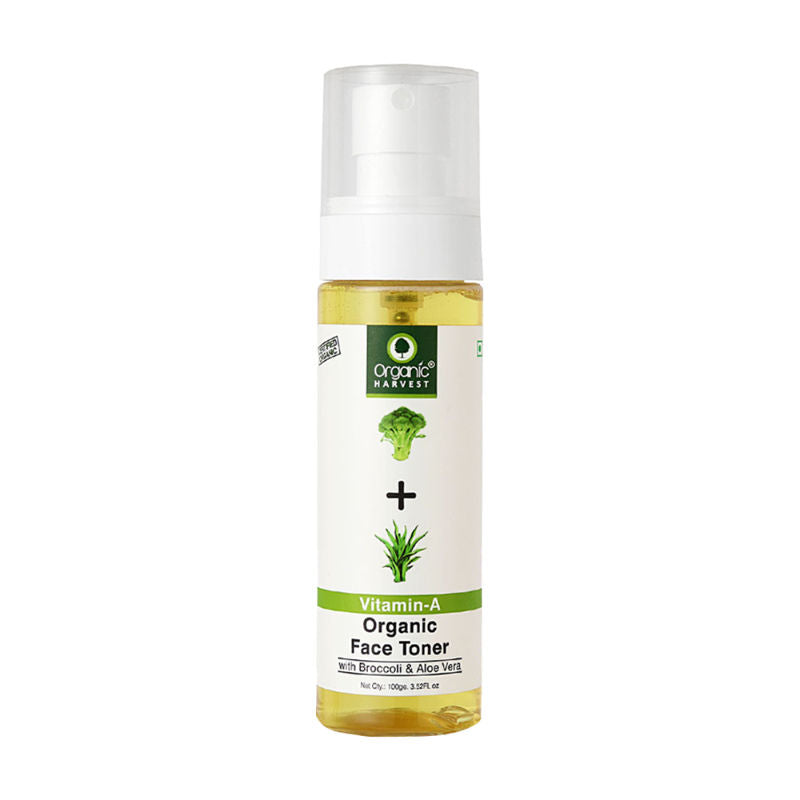 Organic Harvest Vitamin A Organic Face Toner with Broccoli & Aloe Vera - 100 ml
