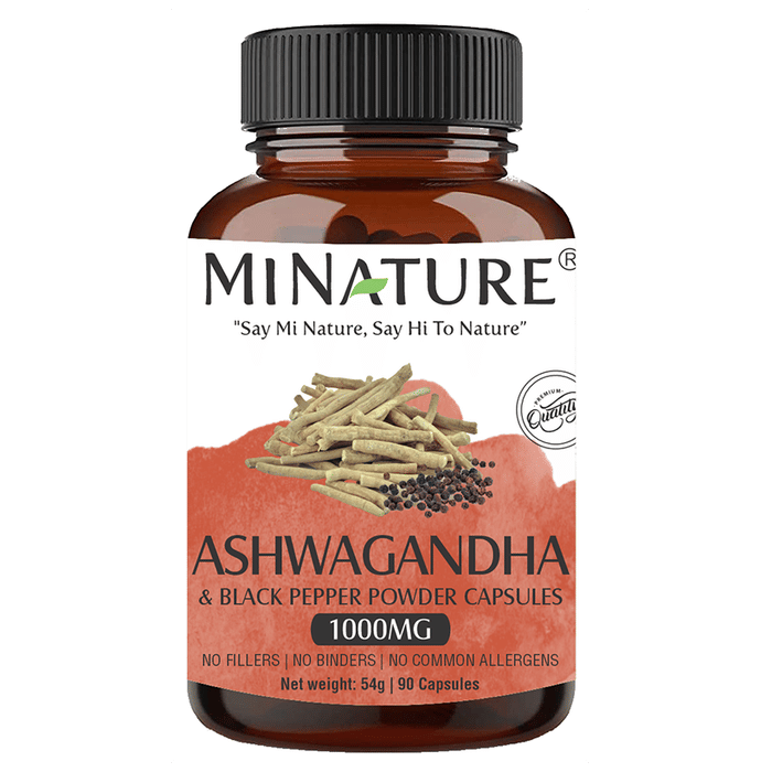 Minature Ashwagandha & Black Pepper Powder Capsules