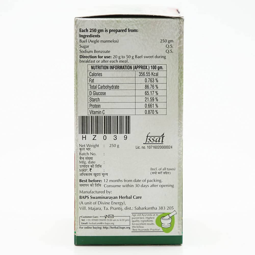 Baps Amrut Bael Herbal Sweet Candy - 250 gms
