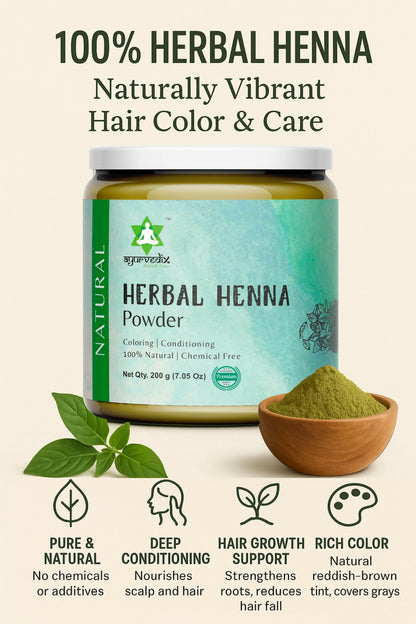Ayurvedix Herbal Henna Powder