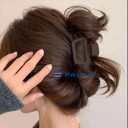 PACTIV Solid Color Matte Hollow Out Hair Claw Clips