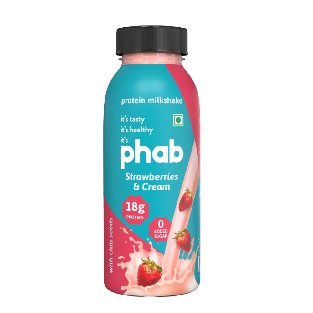 Phab Protein Milkshake With Protein Strawberries & Cream Flavour